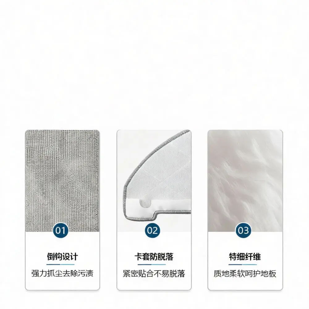 For Viomi S9 Alpha 1A 1C Robot Accessories Vacuum Replacement Set Main Brush Side Brushes Mop Cloth Hepa Filter Sweeper