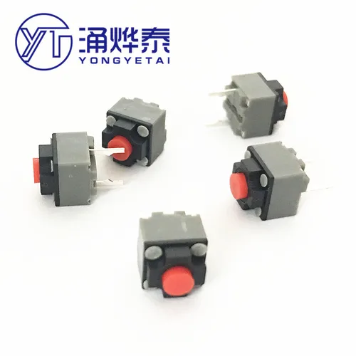 YYT 10 Uds Kailh botón de silencio 6*6*7,3 interruptor silencioso ratón inalámbrico botón de ratón con cable Micro interruptor 6X6X7,3 MM