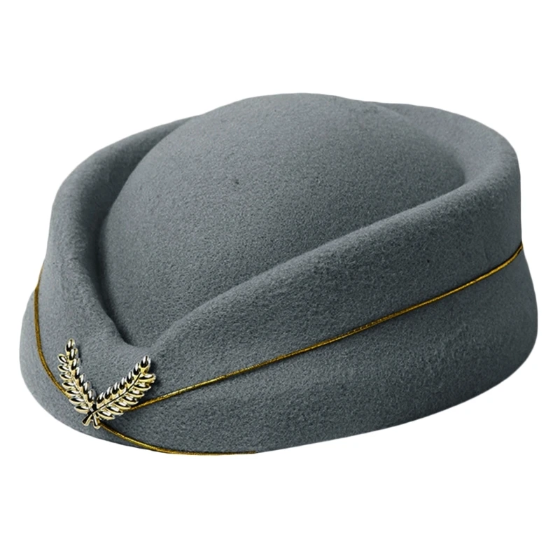 5327 6pcs Flight Attendant Hat Beret Plane Stewardess Caps Air Hostess Costume 615jUfnBECL._AC_UY350_.jpg main image 2