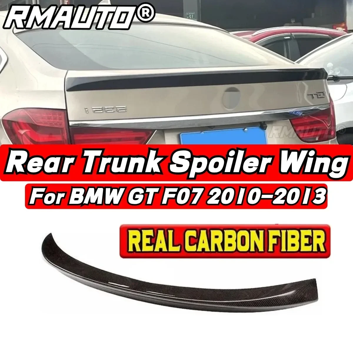 BMW GT F07 Car Rear Trunk Spoiler Body Kit Car Rear Spoiler Wing For BMW 5 Series GT F07 535i 550i 520d 530d 535d 2010-2013