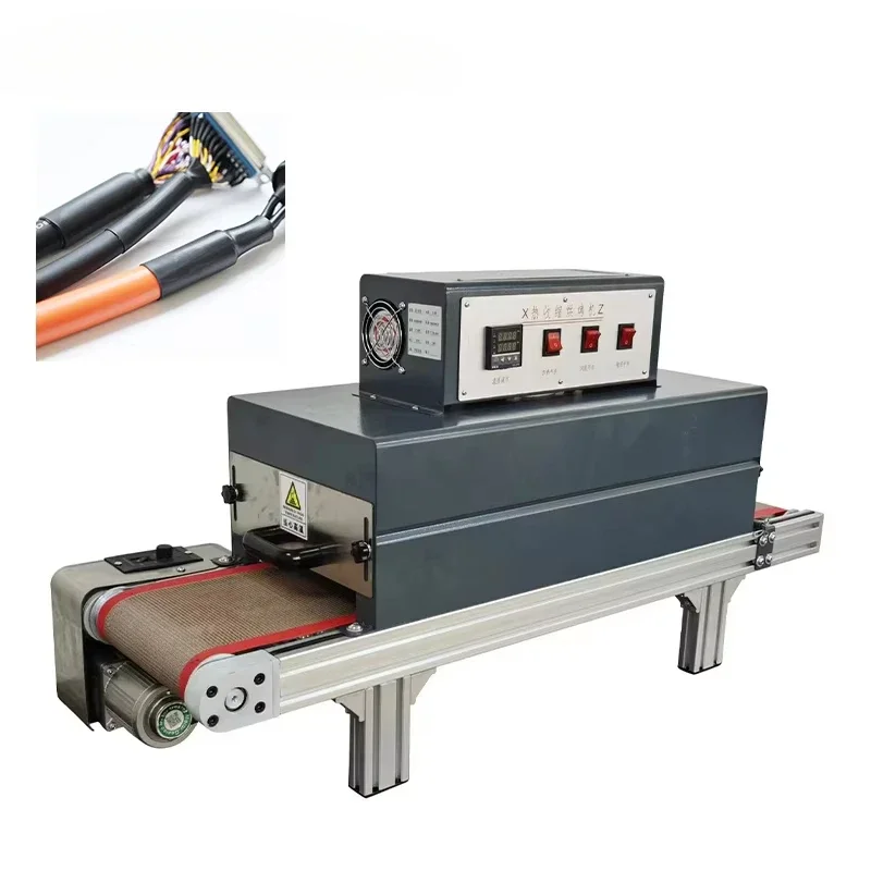 

Semi-automatic shrink tube heating machine EW-19E conveyor with tube heating machine