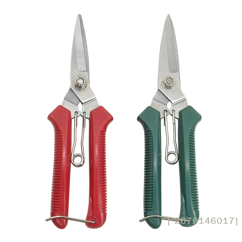 

【YY26】Stainless Steel Non Slip Handle Garden Scissors For Bonsai Household Use 190mm Straight Head Pruning Shears