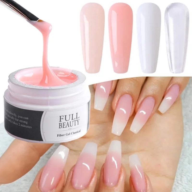 Nail Extension Gel UV LED Jelly Beauty Extended Model Gel Nail Art Varnish Repair Broken Nails Gel Extend Nail Tips