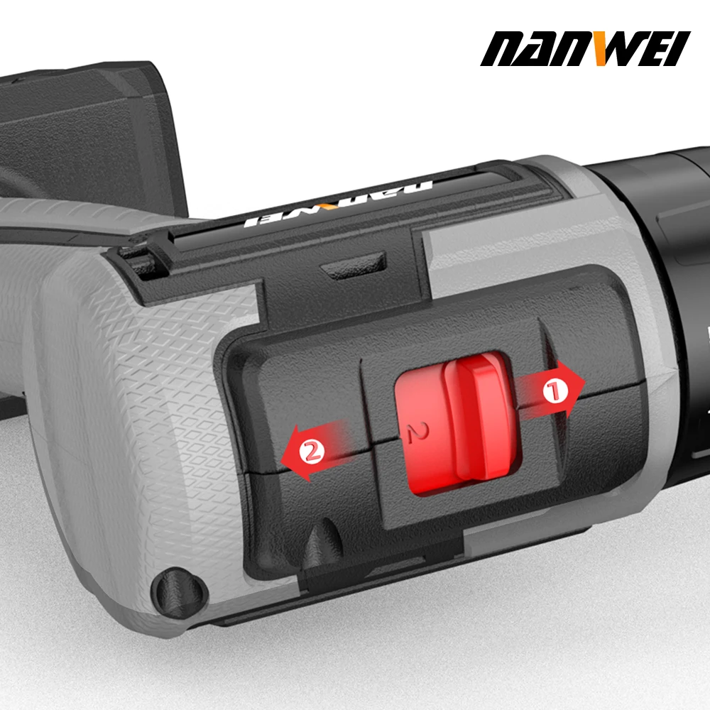 NANWEI 21V Cordless Brushless Screwdriver Electric Screwdriver impact 80Nm Multi-function Mini Drill For House Renovation