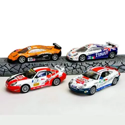 Alloy Diecast Sports Vehicle Model Toy para Meninos, 1:43, Porsche 911, GT3, BMW GTR, Audi A4, Racing Car, Decoração de Mesa, Presentes