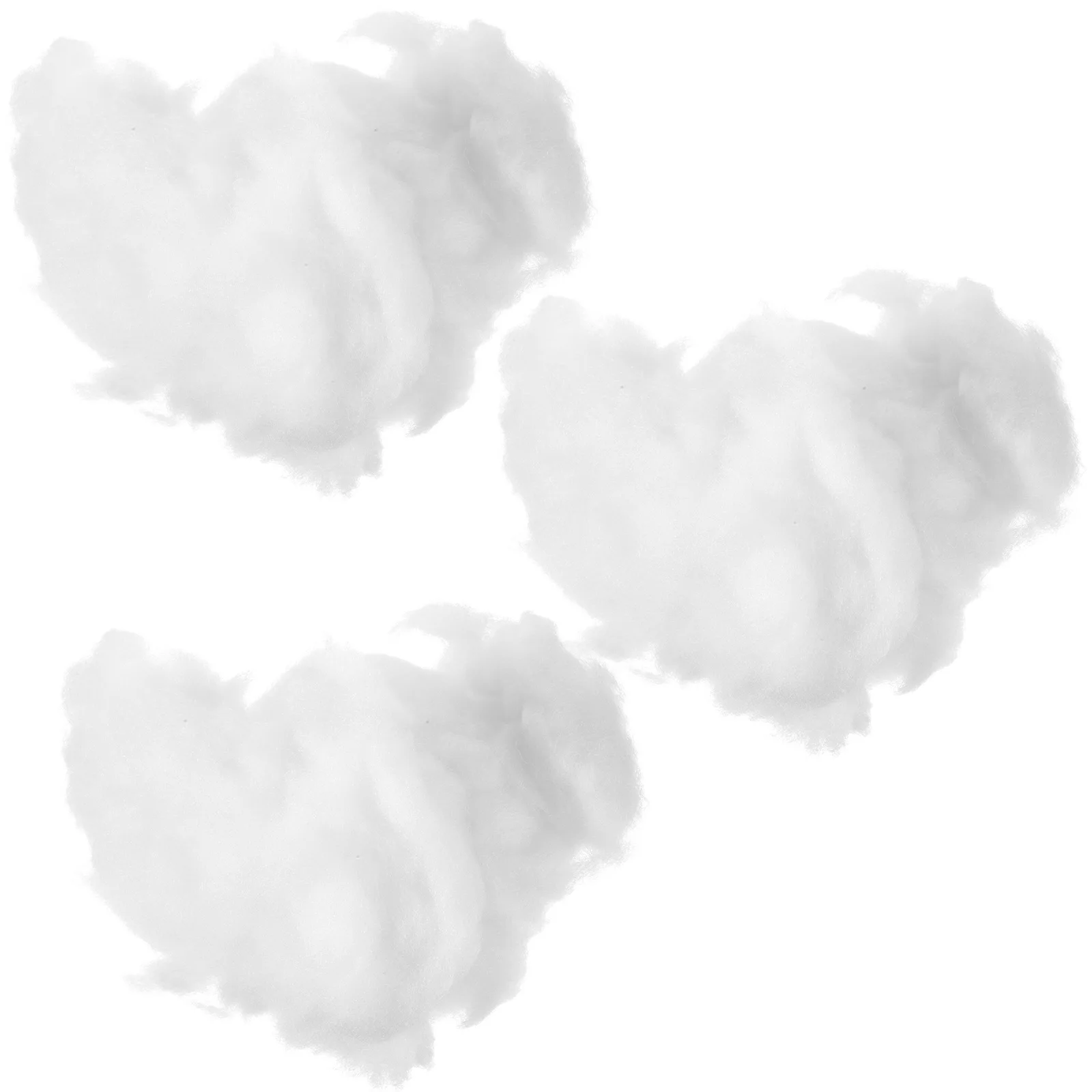 

3 Pcs Simulated Snowflake Material Decorations Festive Fake for Crafts Party Decorative Artificial Pp Cotton DIY Scene