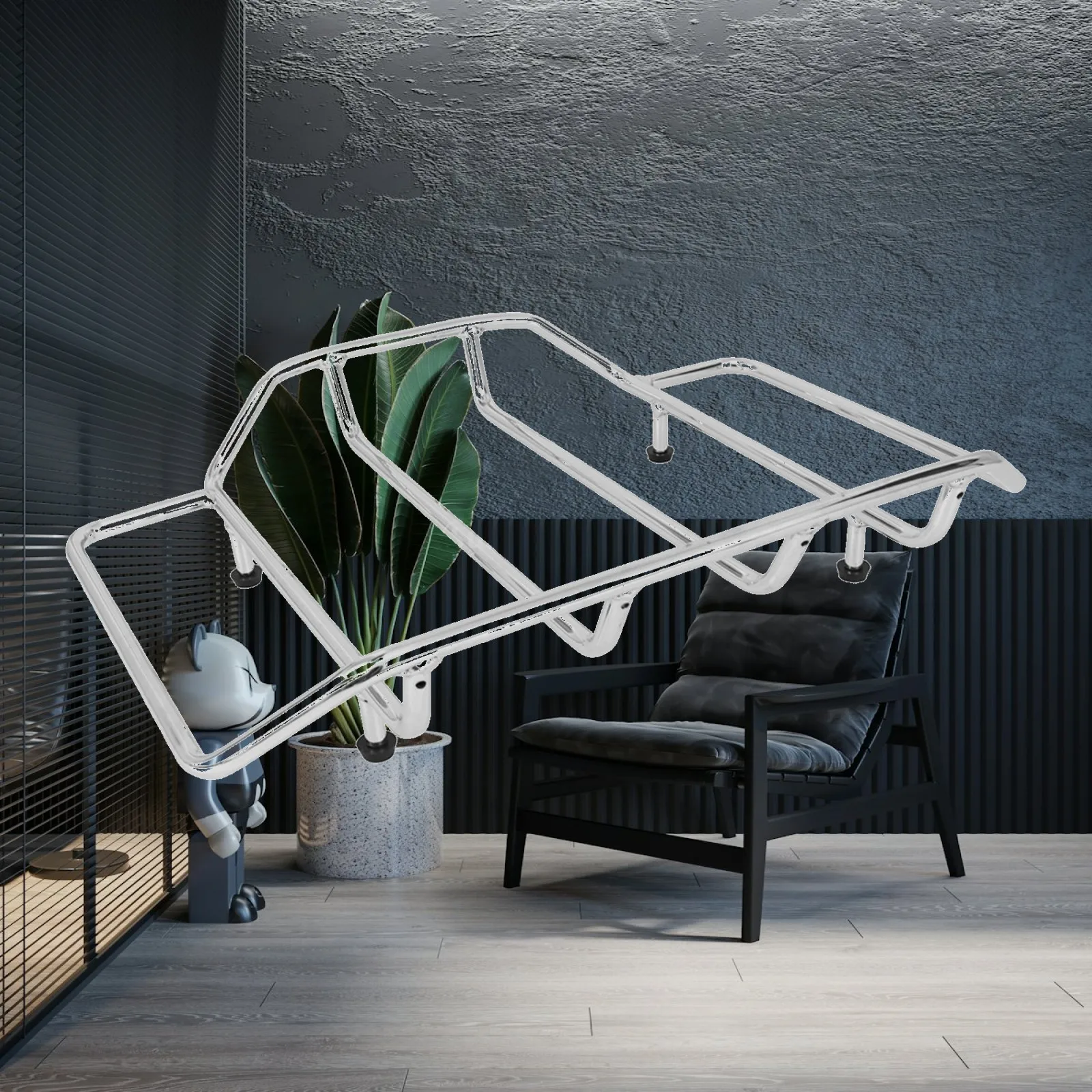 Secure Motorcycle Rear Luggage Rack Raised Side Rail Metal Carrier for Harley Road King CVO Classic Bagger