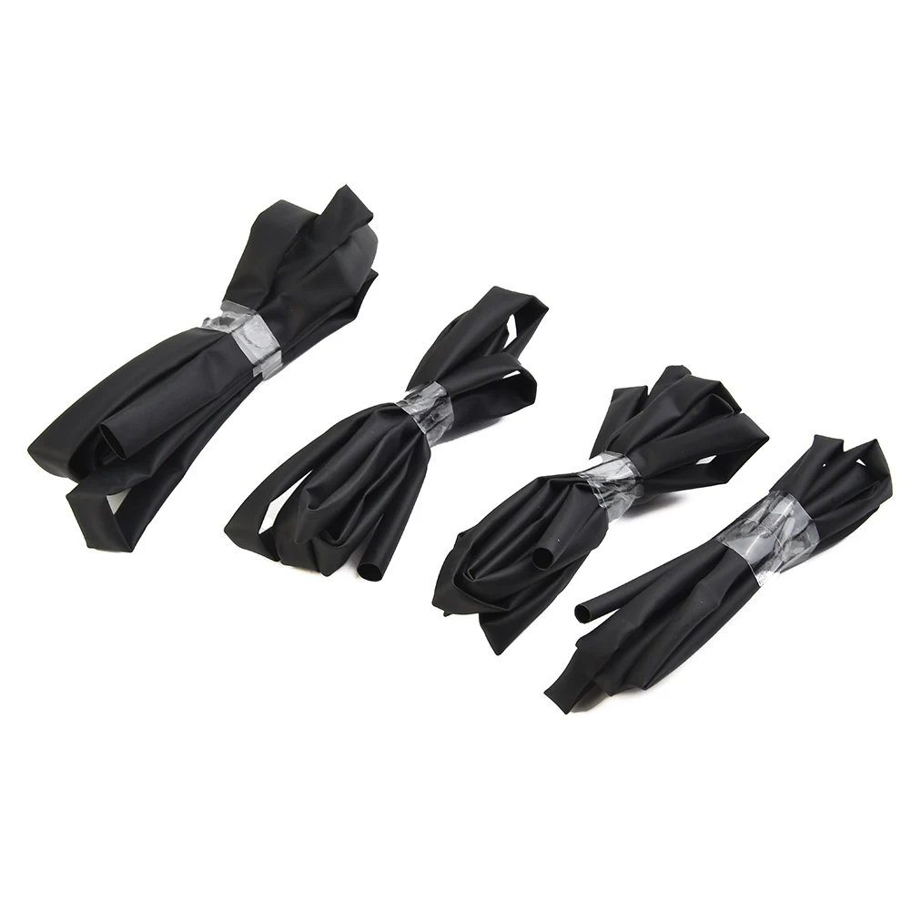 Convenient 4PCS Heat Shrink Tubing Set 1 Meter Lengths, Sizes 3mm 4mm 5mm 6mm, Reliable Performance, Easy to Use