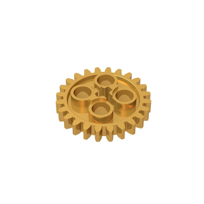 Gobricks GDS-1098 Gear 24 Tooth (2nd Version - 1 Axle Hole) compatible with lego 3648 24505 pieces of children\'s toys