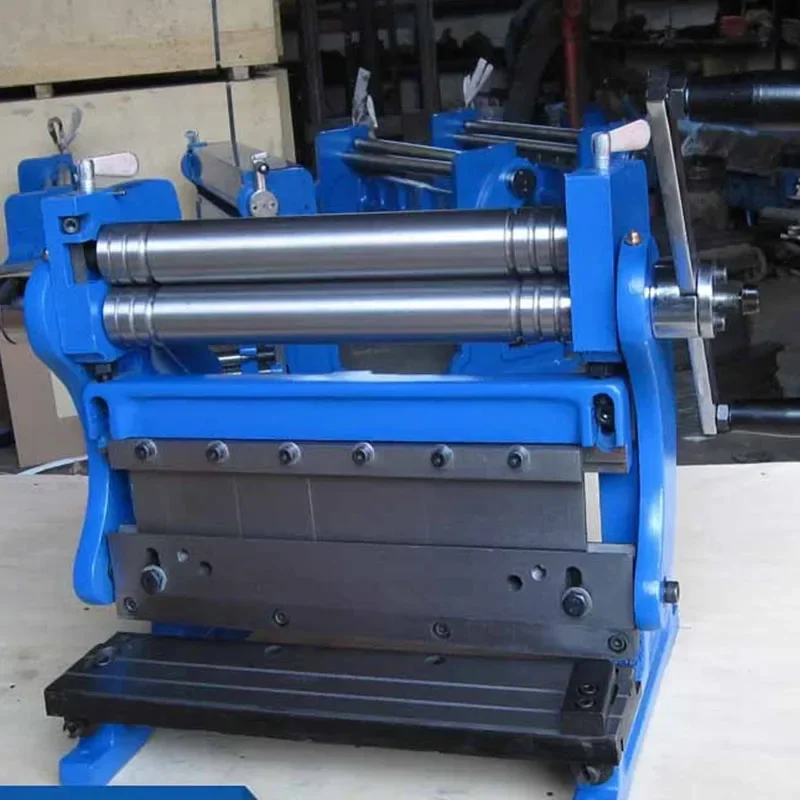 Máquina de corte manual, dobra e rolamento de três propósitos Máquina de corte manual, corte de três propósitos