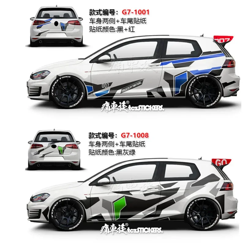 

Car Vinyl Sticker FOR Volkswagen VW Golf 7 8 GOLF8 GTI GOLF6 body and rear decoration sports Decals Decor Auto Accessories