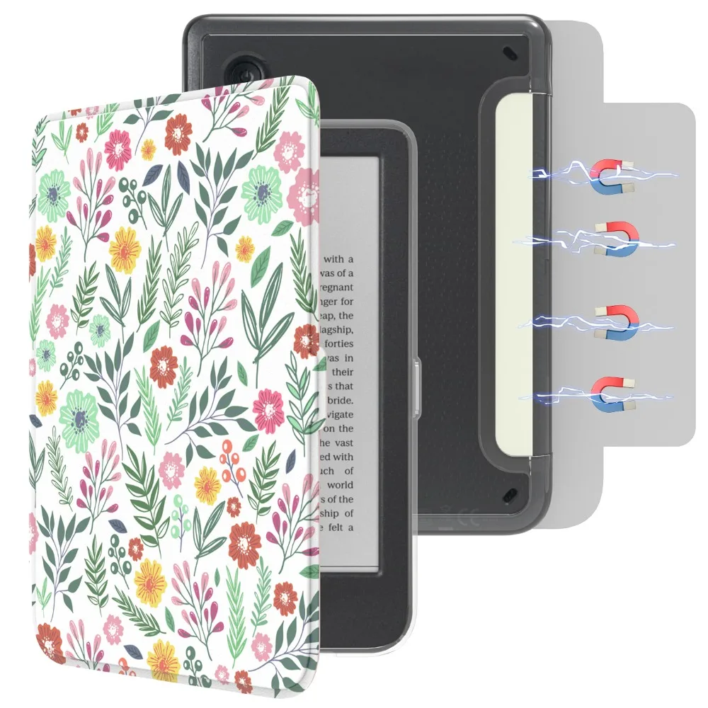 Afneembare hoes voor Kobo Clara Kleur B/W 2E 6 " Case Smart Adsorptie Zachte TPU-rand Harde PC-achterkant Auto Sleep/Wake