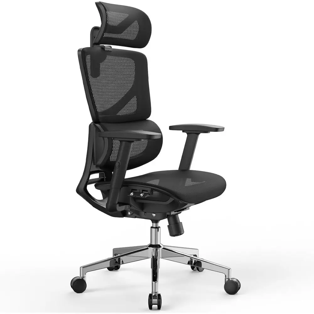 

Ergonomic Mesh Office Chair for Big & Tall, 350lbs Capacity, Lumbar Support, Adjustable Features