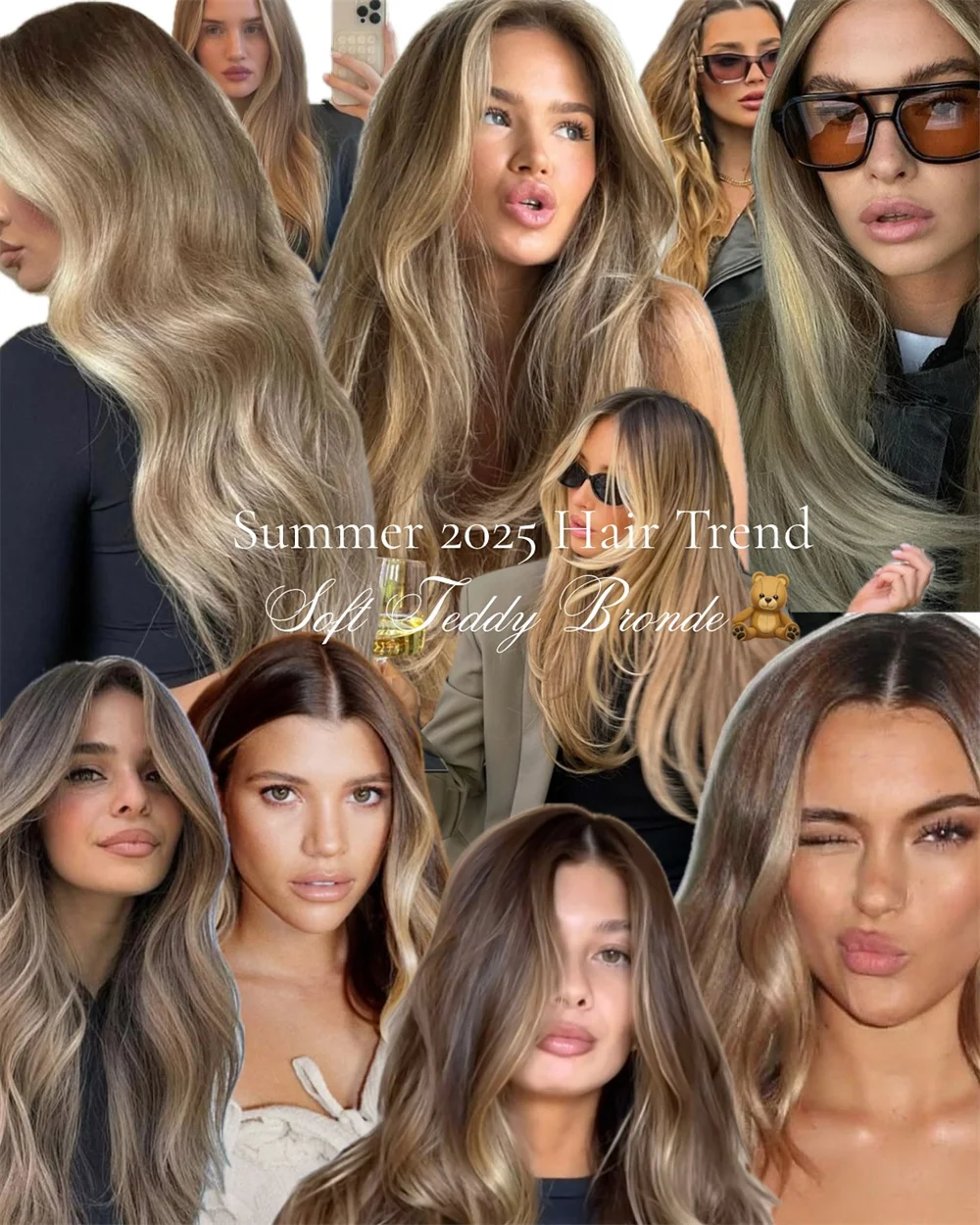Ash Blonde Highlight Balayage Wig 24 Inches Natural Wavy 13x4 HD Lace Front Wig High Heat Synthetic Glueless Wigs Daily Wear