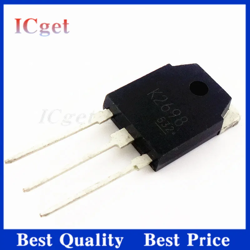 5PCS Nuevo y Original TO-247 K2611 K2698 K2837 K3878 Transistor de Efecto de Campo MOS IC 2SK2611 2SK2698 2SK2837 2SK3878