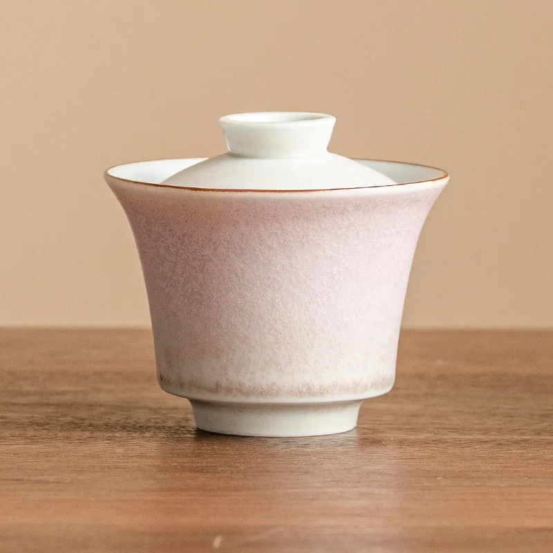 

Kiln Style With Lid Aron Charm Purple Bell Bowl Cup High End Household Kung Fu Set Large Tea