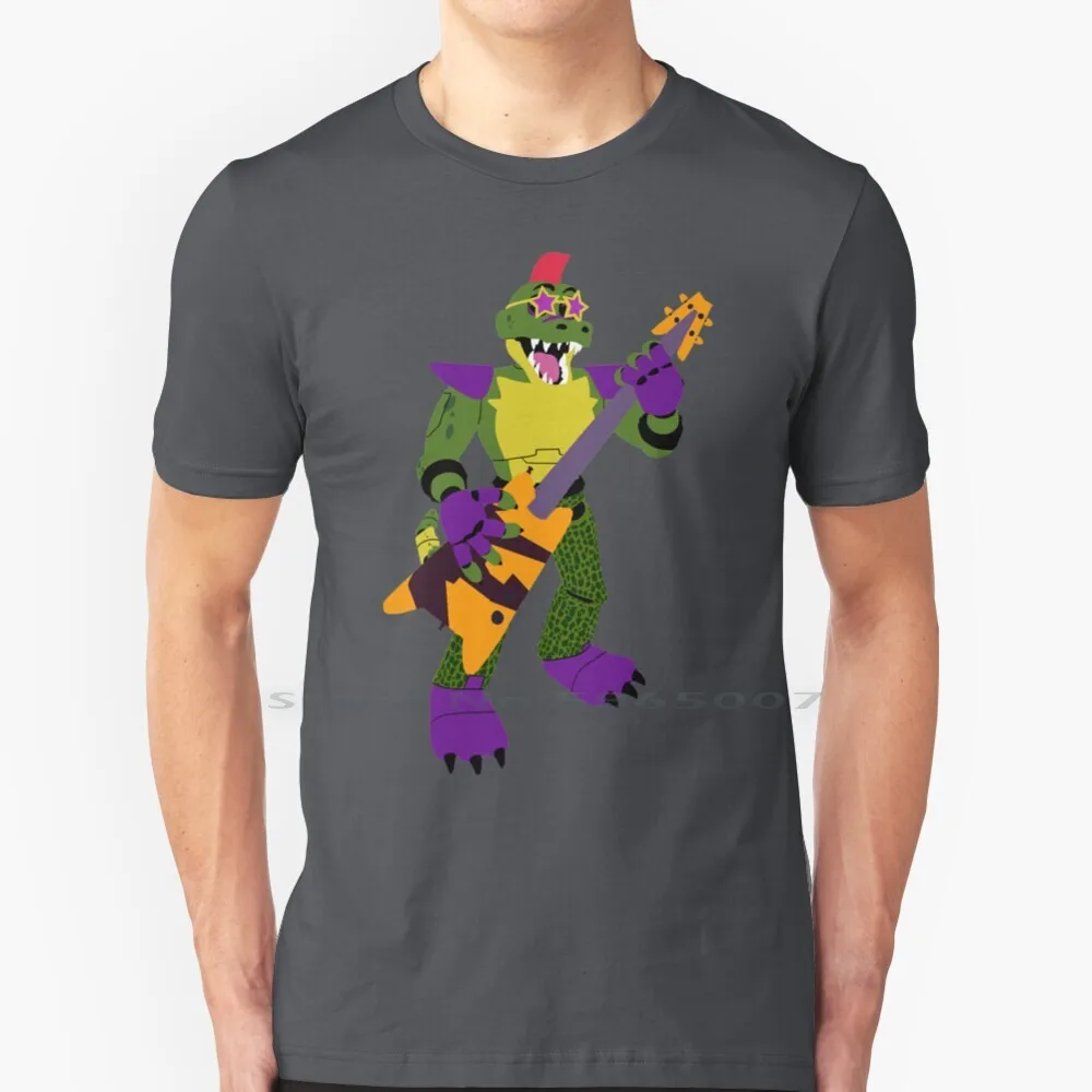 Montgomery Gator 100% Cotton T Shirt Montgomery Gator Glamrock Monty Gator Five Nights At Security Breach Fnaf Sb Tee Short