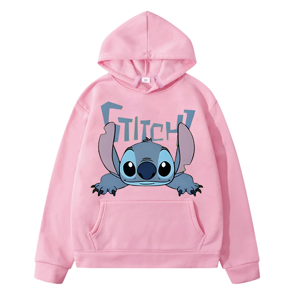 Disney Casual Hoodies Fleece Sweatshirt Jungen Pullover y2k Sudadera Stich Disney Print Anime Hoodie Jacke Kinder Kleidung Mädchen