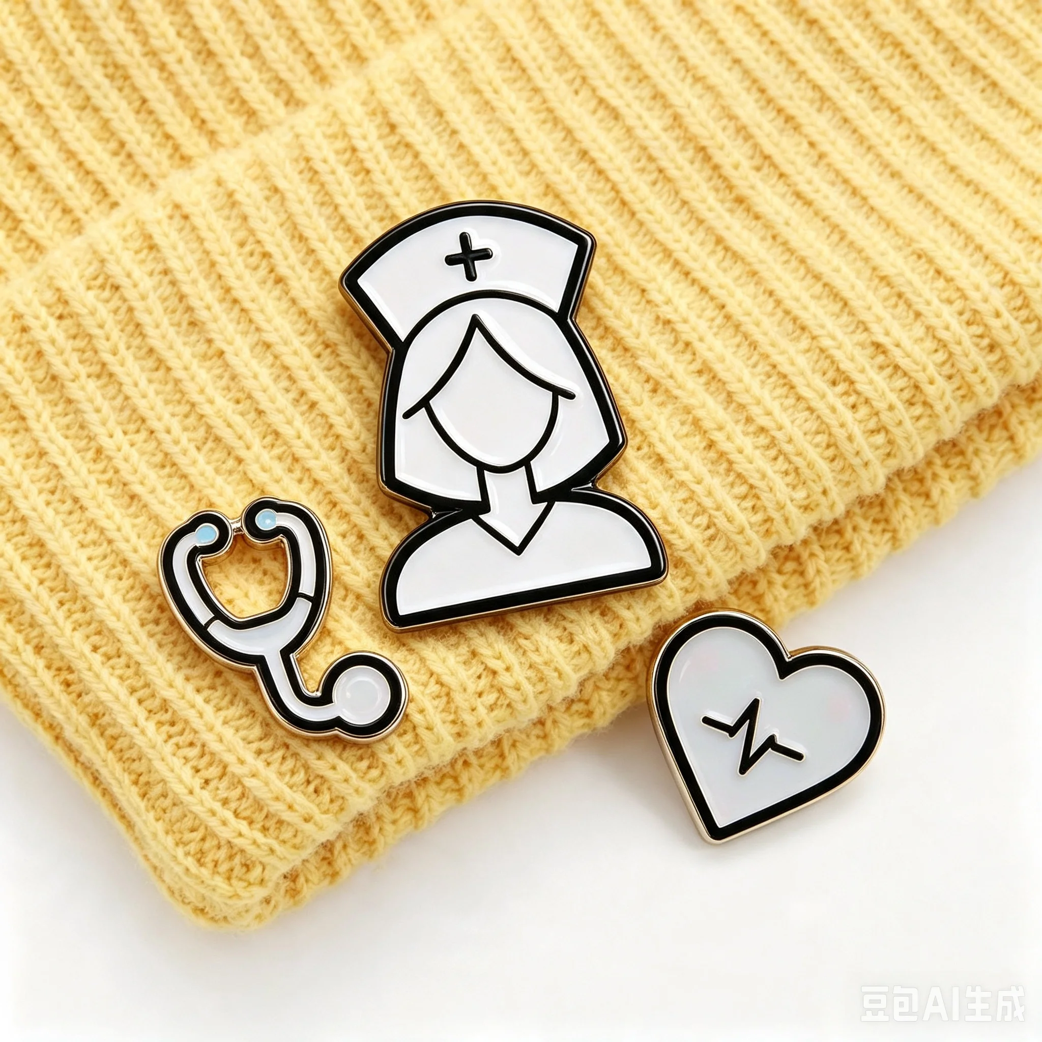 Cartoon Medical Nurse Enamel Pin Lapel Badge Alloy Brooch For Hospital Daily Uniform Trinket Accessory Pins Present  Wholesale