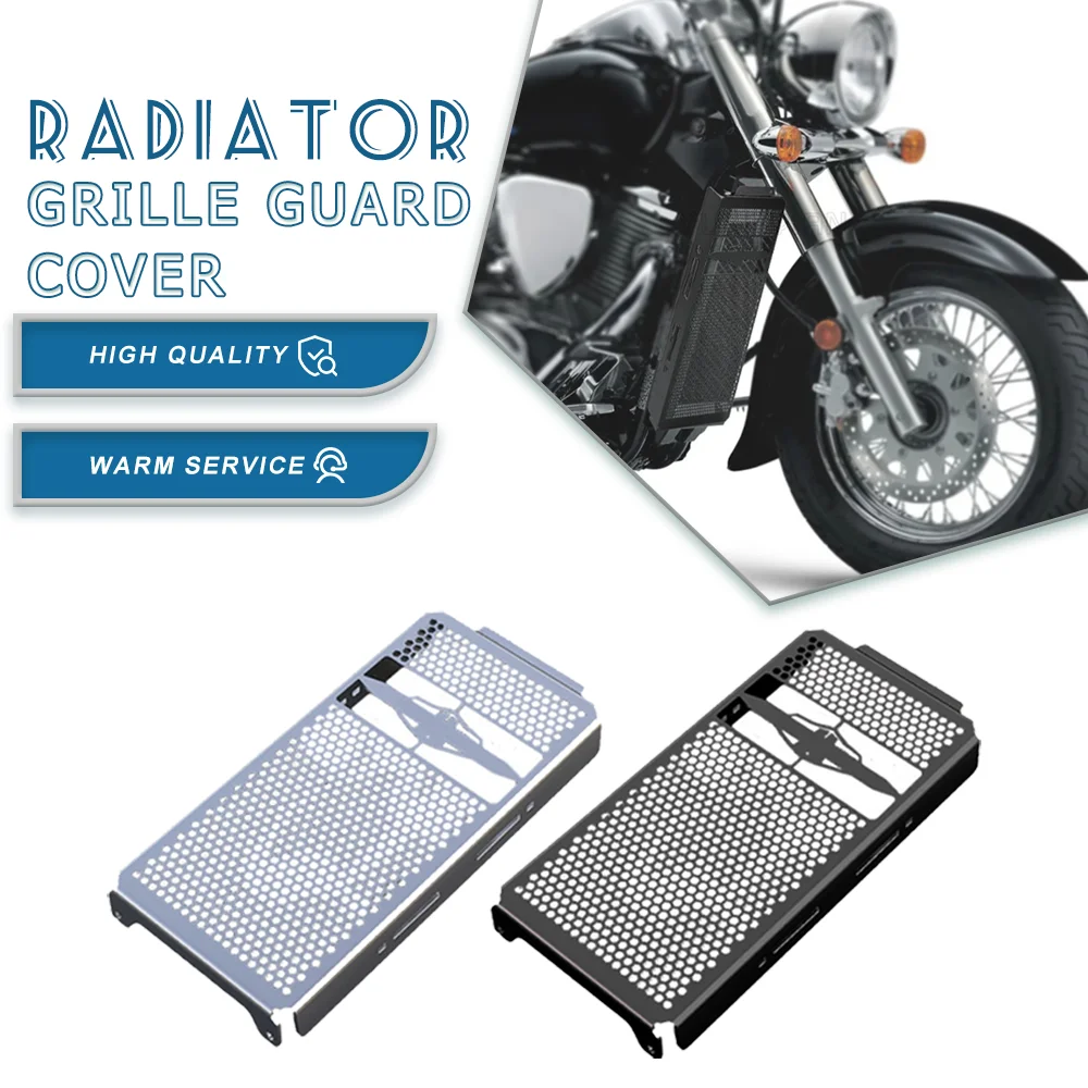 

Thicken Inlay Chrome Grill Cover Guard Protector Radiator Motorcycle For Suzuki VZ800 Boulevard C50 M50 Intruder VL800 Volusia