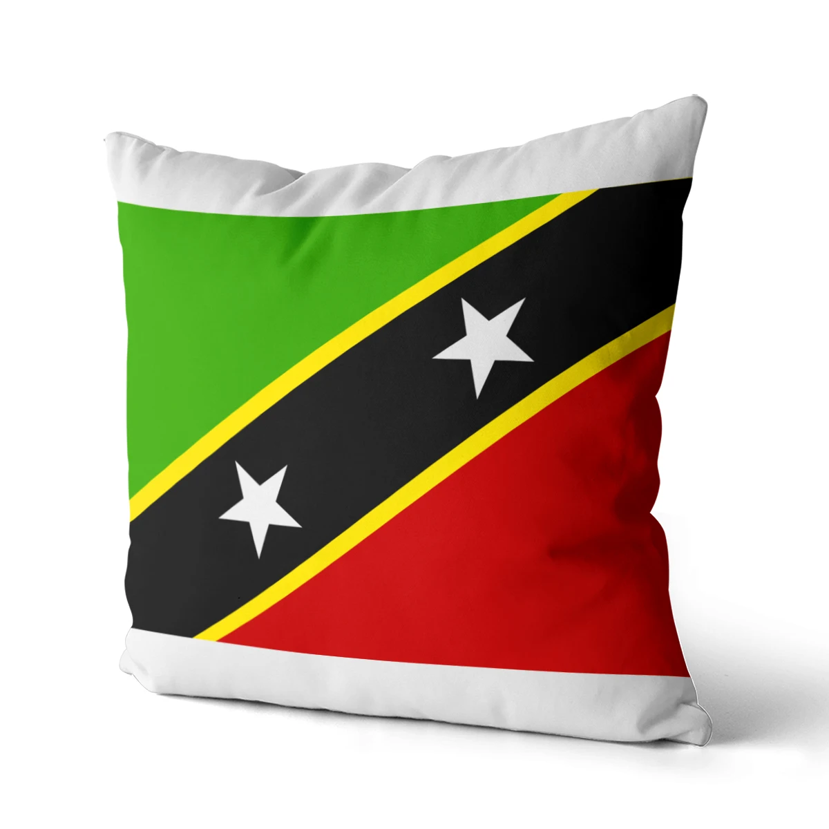 Wuzidream The Saint Kitts and Nevis Flag Pillow Cover Decoration Pillow Case Decorative Throw Pillow Cover For Sofa Cushion Cove