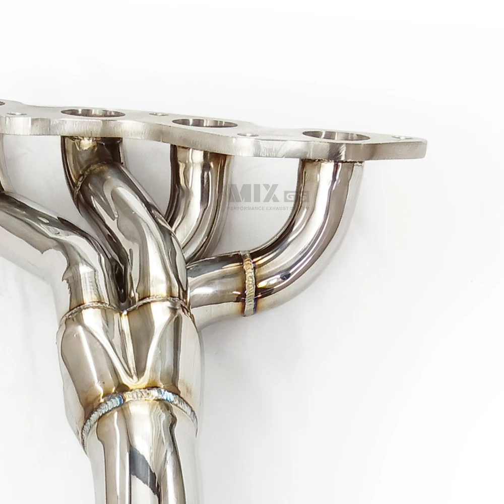 النازل لفورد فوكس MK2 1.8 2.0 2005-2009 عالية الأداء العادم الفولاذ المقاوم للصدأ نظام العادم catless النازل #3