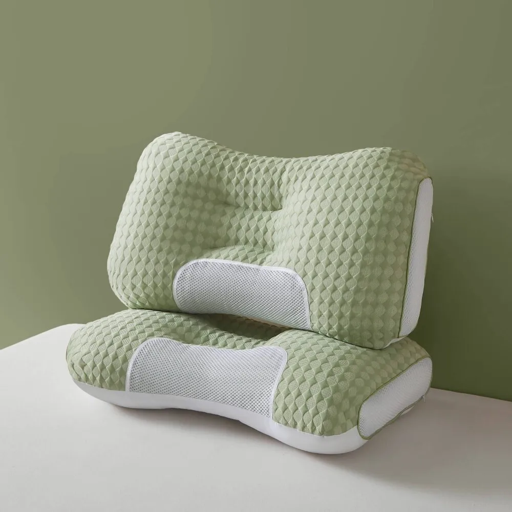 

Honeycomb Design Memory Foam Neck Support Pillow for Adults Home Office Use Soft Comfortable Travel Cushion for Relaxation