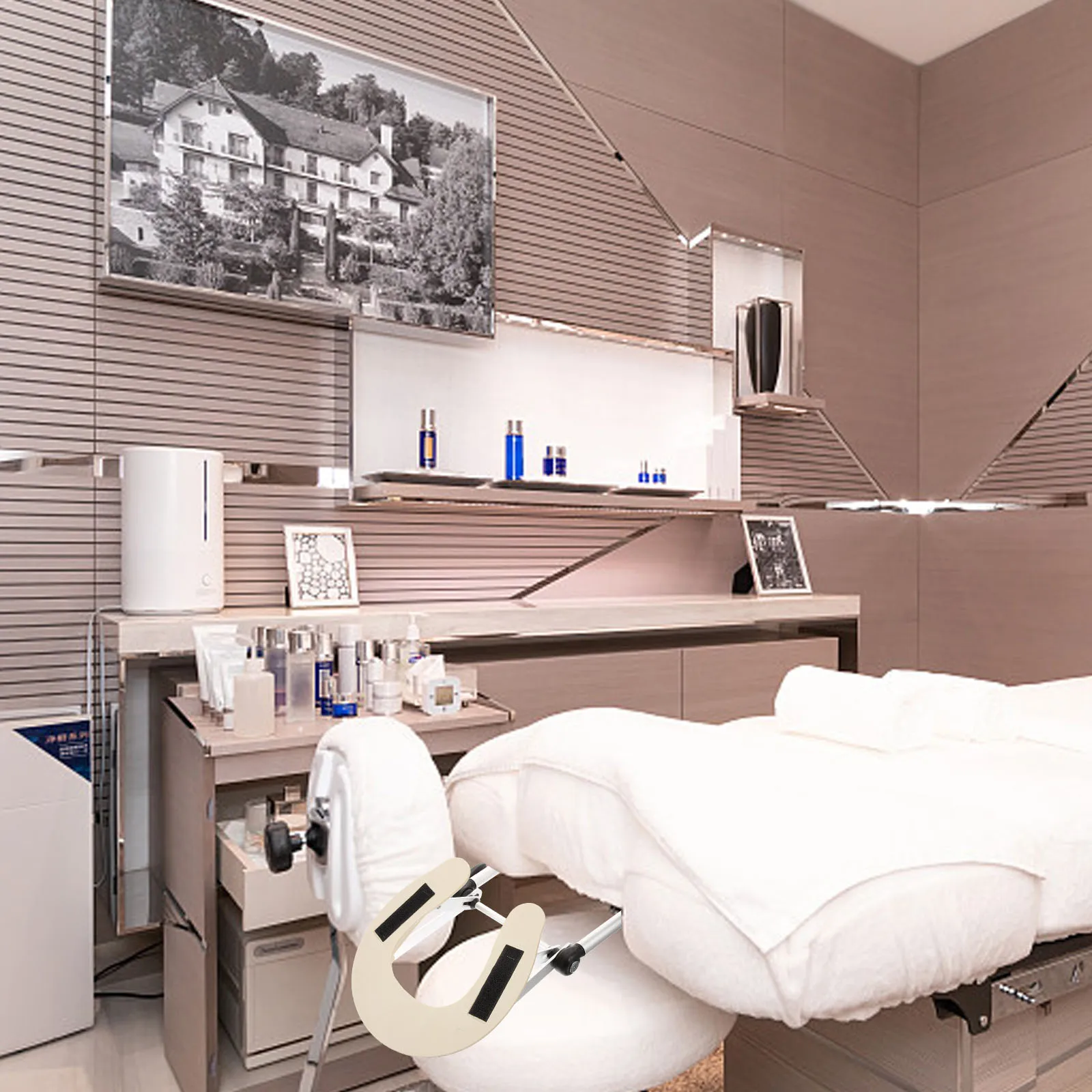 

Портативная массажная кровать, подголовник, удобный эргономичный универсальный подголовник, подходит для массажных столов и