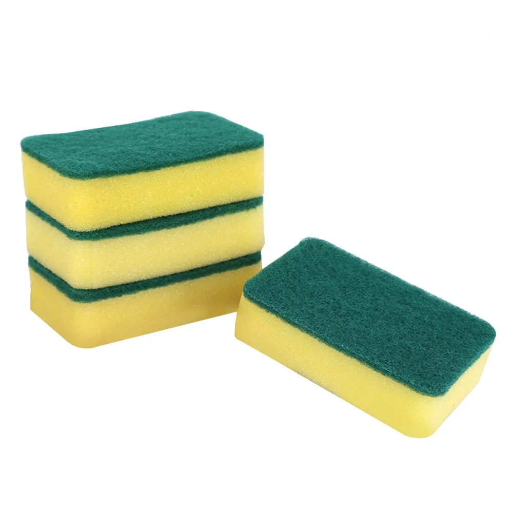 

12pcs High Density Cleaning Sponges Scouring Pads Kitchen Cloths Dishwashing Sponge Cleaners Powerful Stain Removal Safe