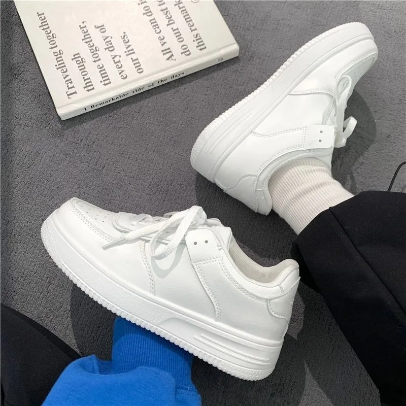 

Women's Casual Shoes 2024 Autumn Fashion Platform Little White Shoes Comfortable Running Tennis Shoes Student Lace Up Trainers