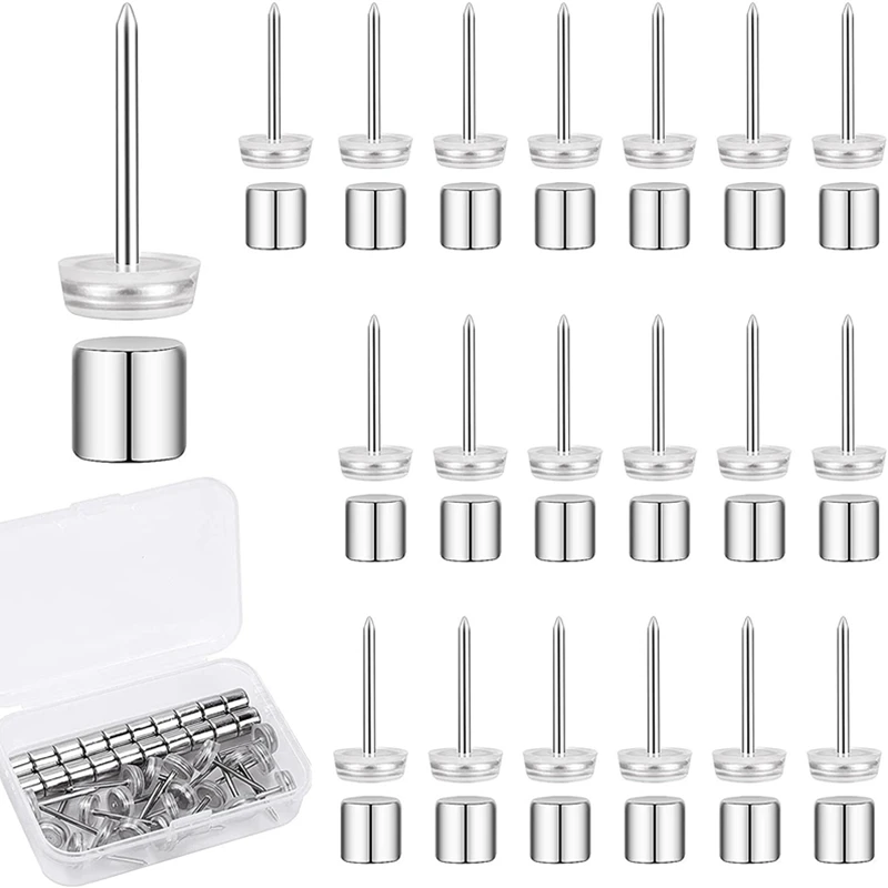 30Set 20pcs/set Magnetic Pushpin Thumbtack Magnets Hooks Thumb Tacks Whiteboard Poster Photo Bulletin Board Hanger H77700