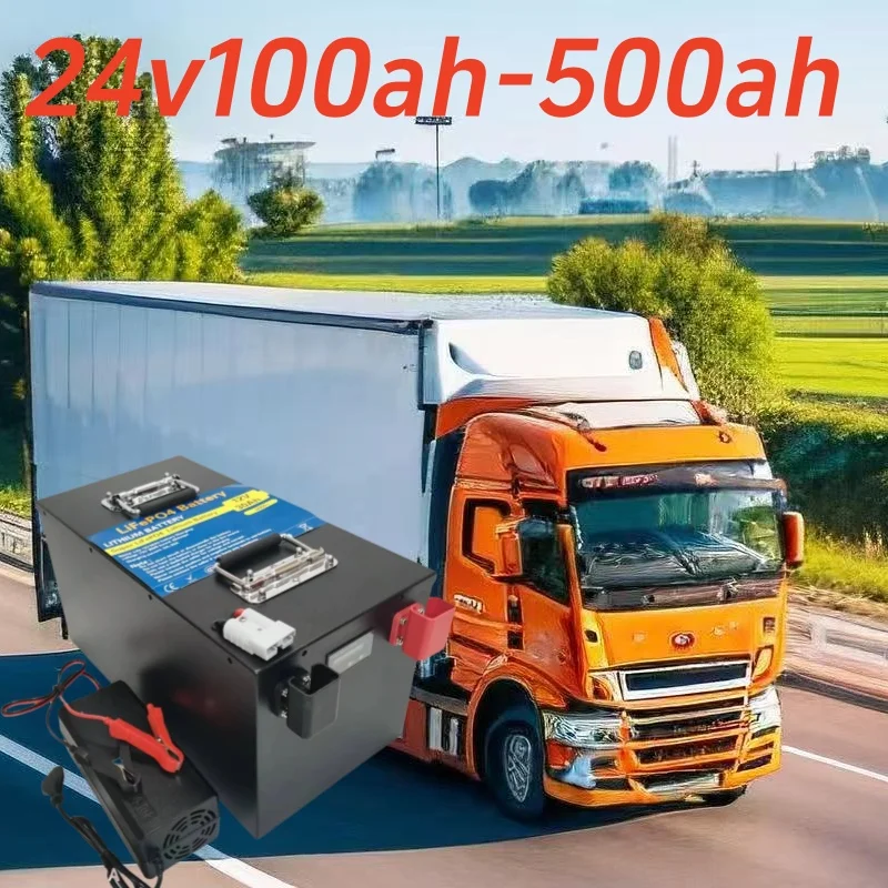 

24V300AH 200AH lifepo4 литиевая батарея bluetooth приложение BMS for750W-2400W инвертор солнечных систем тележка для гольфа + зарядное устройство 20A byKaiy