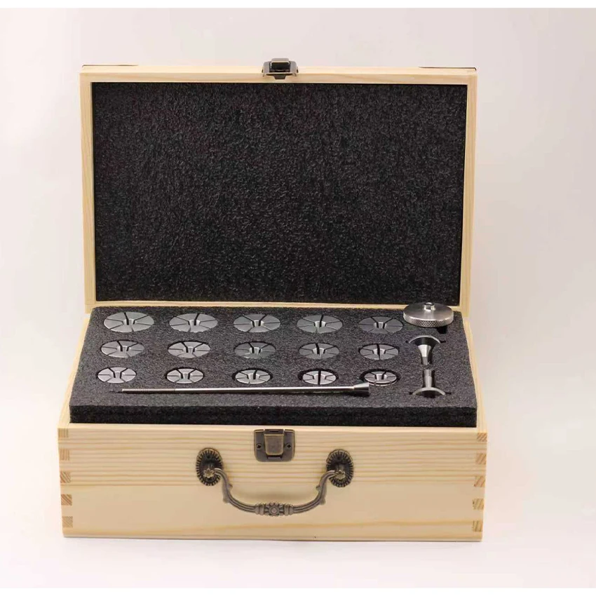 Watchmaker Tool Lathe Internal Support Chuck Case and Watch Back Screw Thread Outer Ring Polishing Fixture Set of 30 Models