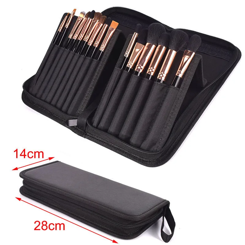 

Highclass Women Foldable Makeup Brush Bag Organizer Female Travel Cosmetic Toiletry Case for Beauty Tools Wash Accessories Pouch