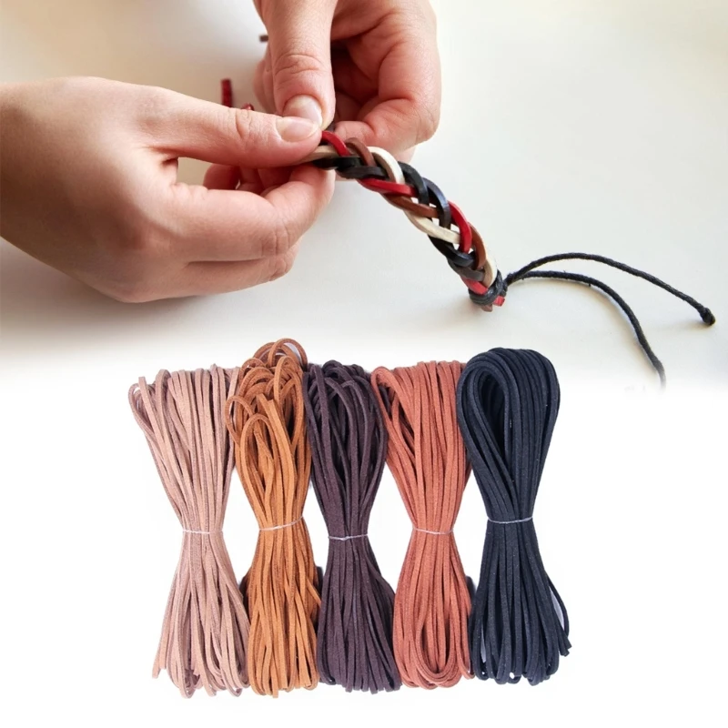 5Pcs Soft Comfortable Necklace Rope Luxurious Korean Lint Necklace Component Easy to Use Cord for Accessories