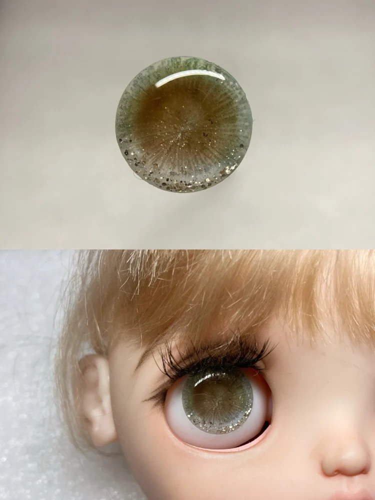 Occhi per giocattoli BJD Blyth accessori per bambole Sparkling Drop Glue Cute purple Eye Piece Eyes For Dolls Crafts For BJD Dolls Pieces