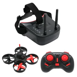 Eachine VR009 Micro RTF Racing Quadcopter FPV Drone Controle Remoto LS-VR009 5.8G S2 800TVL 40CH Óculos de Câmera VR Headset