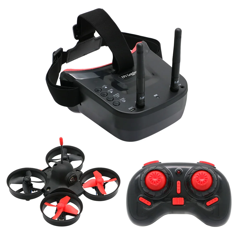 Eachine VR009 Micro RTF Racing Quadcopter FPV Drone Remote Controller LS-VR009 5.8G S2 800TVL 40CH Camera Goggles VR Headset 