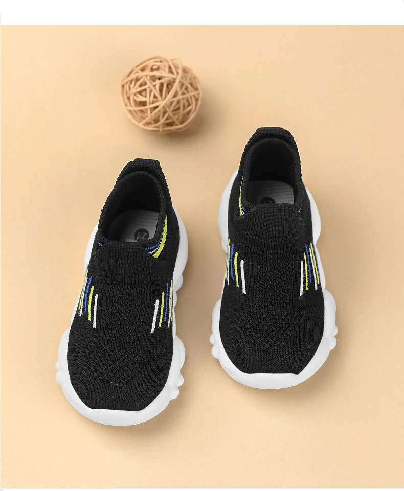 Kinder-Socken-Schuhe, gestrickt, atmungsaktives Mesh, lässige Turnschuhe für Jungen und Mädchen, Sport-Laufsocken, Turnschuhe für 2–6 Jahre, Kinder, Tennis – Detail 10