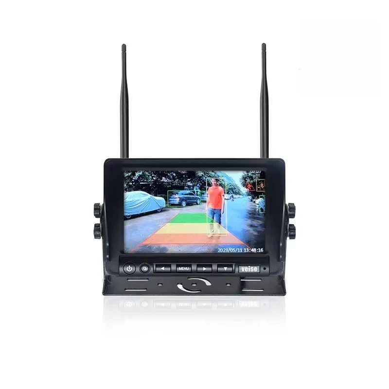 Wireless AI Pedestrian and Vehicle Detection System Aftermarket Rear-View Backup Cameras for RV Forklift Car Reversing Aid