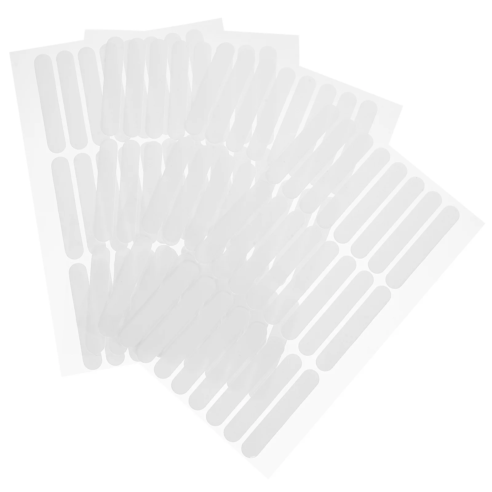 4 Sheets Transparent Crystal Tape Double-Sided Nail Art Display Strip for Fake Nail Practice Manicure Tool Salon Displaying