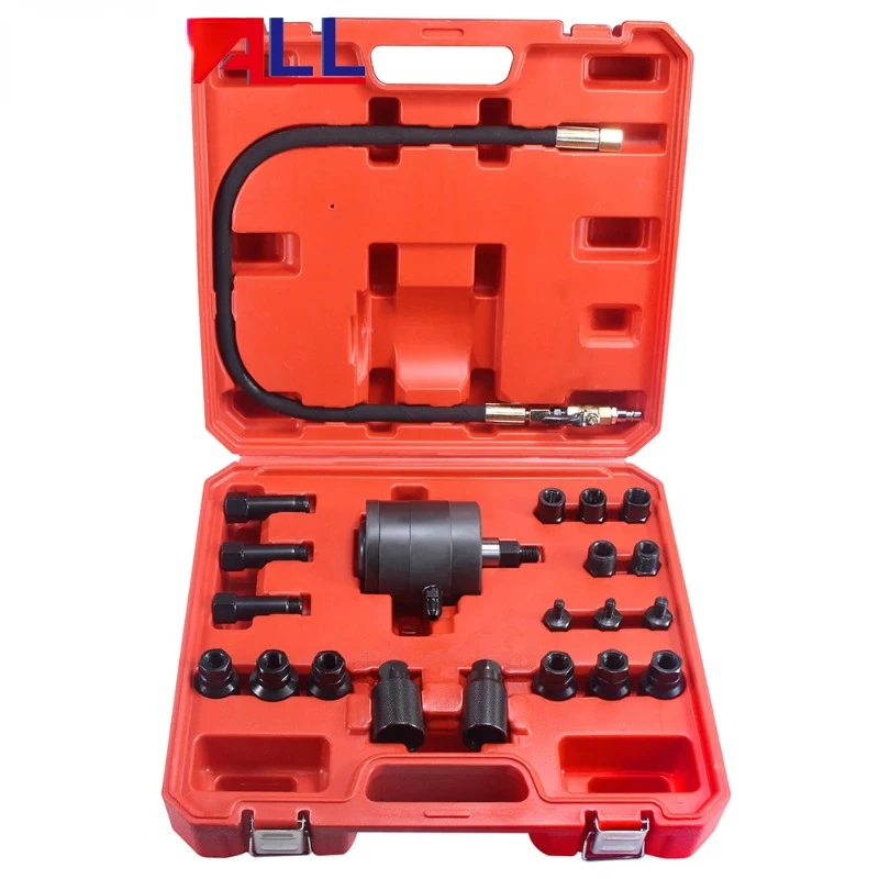 

21PCS Removal Tool Sets Fuel Pneumatic Puller Set For Injectors Air Source 0.5-0.8bars