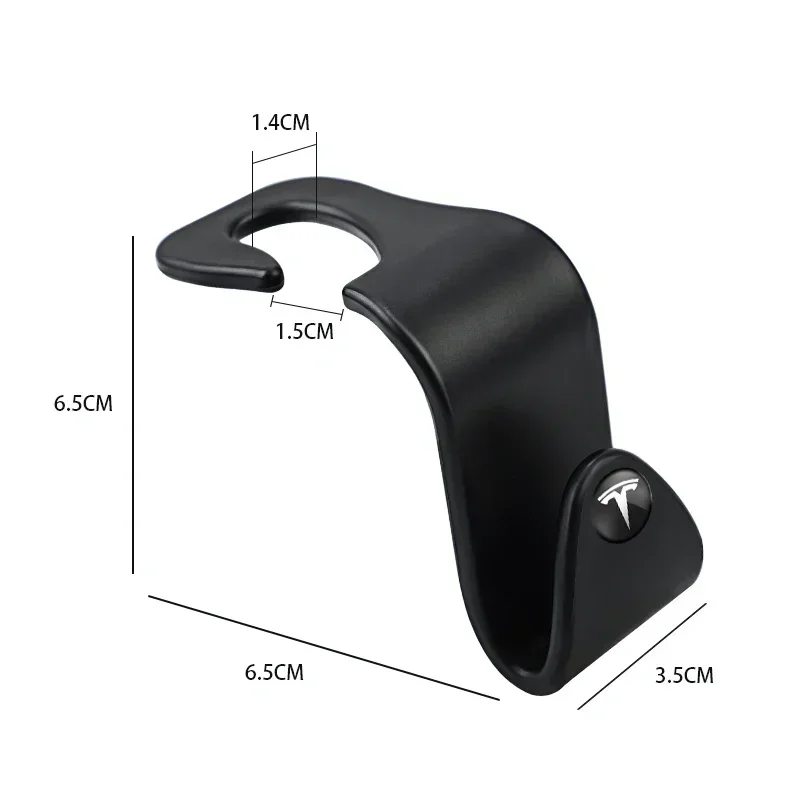 ABS Car Interior Styling Seat Back Hook Holder for Tesla Model S X Y 3 Roadster P75D P85D P90D P100D Accessories