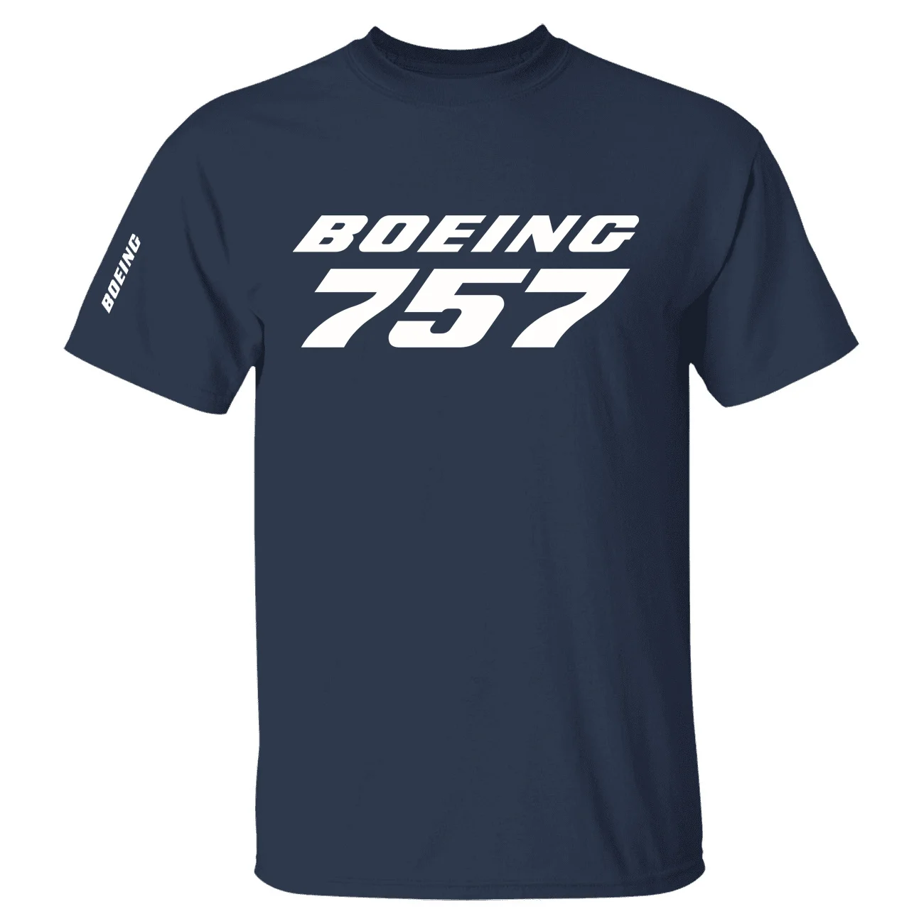 New Men Women Summer Aviation Boeing 757 Pilots Flight Short Sleeve T-shirts Cotton Graphic T Shirts