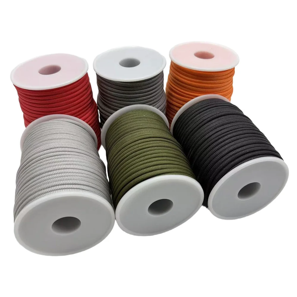 

31 м, 7-ядерный, 4 мм, катушка из паракорда, шнур для выживания и кемпинга, многоцветная уличная веревка для палатки, пеших прогулок и экстренного использования NA156S