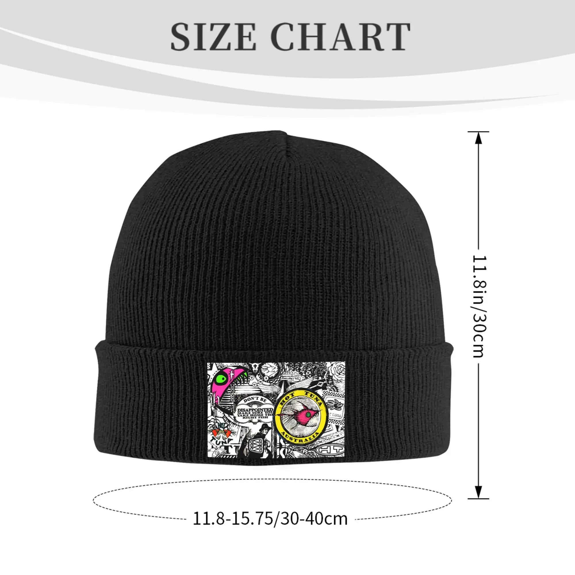 hot tuna surfing graphic catching fish pattern Winter Skullies Beanies Hat Warm Autumn Knitted Hats Bonnet Caps for Women Men