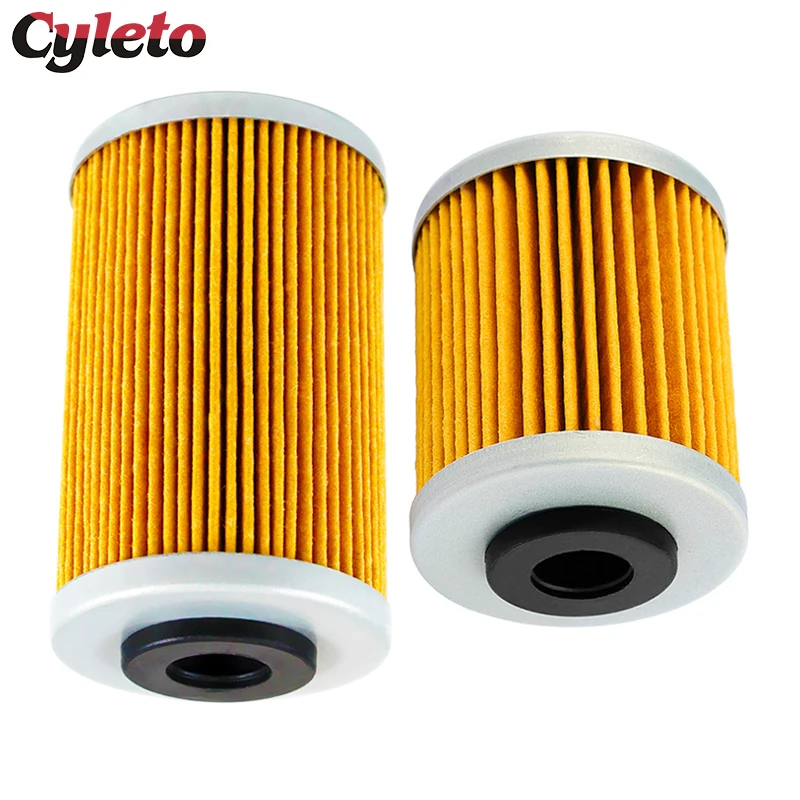 Cyleto Motorcycle Parts 1st 2nd Oil Filter for KTM SMC R 690 Enduro 2012-2024 Duke R 690 2012-2019 690 Rally Factory 2009-2010 view 3