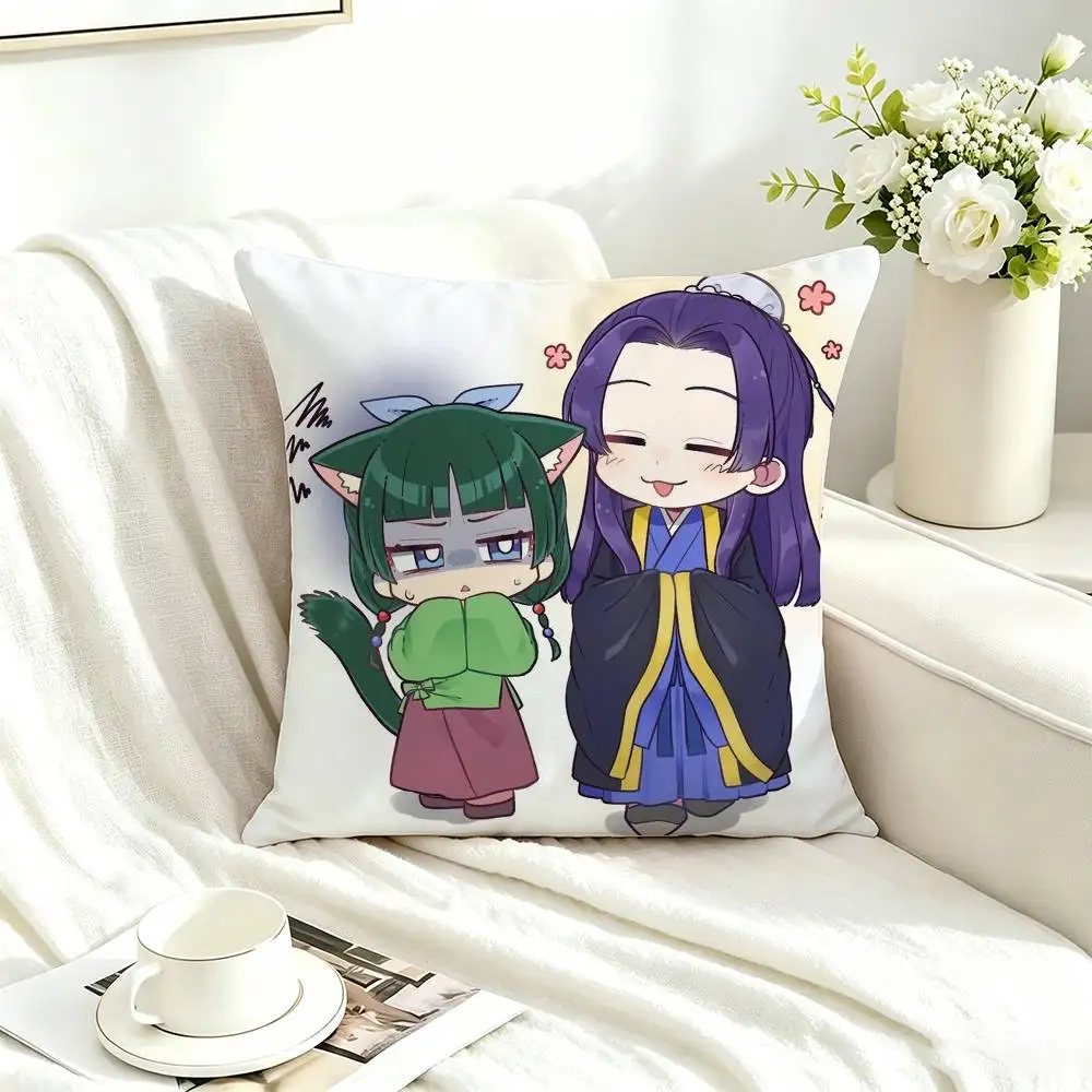 Japanese Anime The A-Apothecary D-Diaries  Square Double-Sided printed Pillow Case Bedroom Bedside Pillow Sofa Cushion Cover