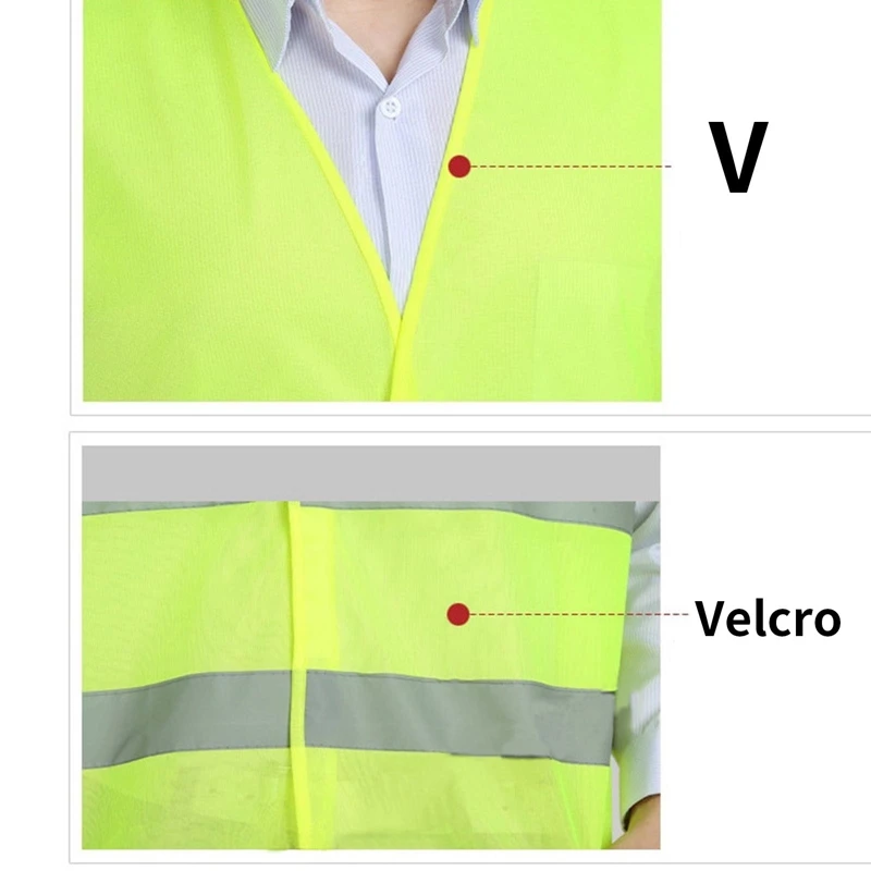 Gilet di sicurezza riflettente Colore brillante Traffico da lavoro Ciclismo Gilet sportivo per moto Giacche riflettenti traspiranti ad alta visibilità