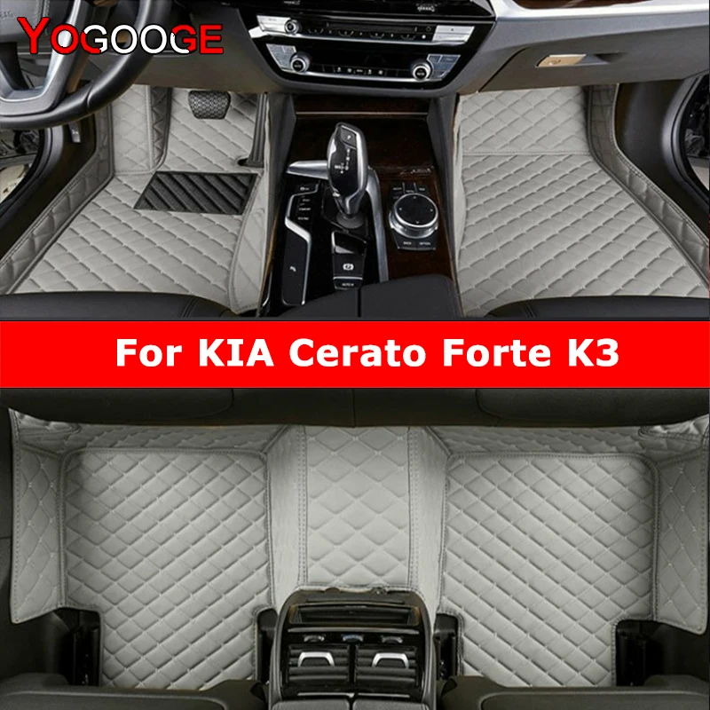 

YOGOOGE пользовательские автомобильные коврики для KIA Cerato Forte K3, автомобильные ковры, аксессуары для ног